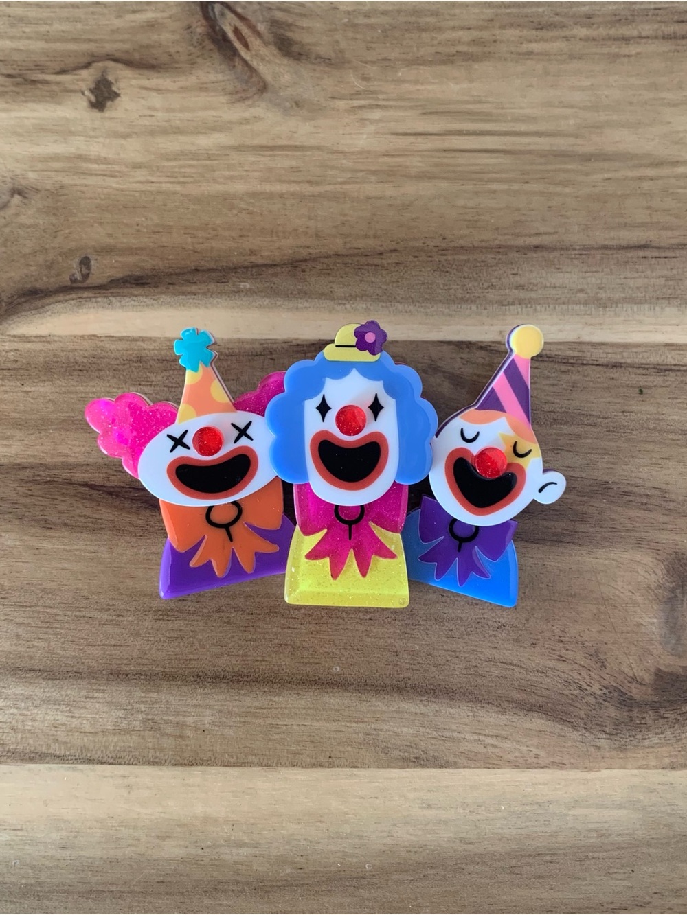 Erstwilder The Laughing Clowns Brooch circus pin NWOT
